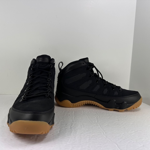 Nike Air Jordan 9 Retro Boots Shoes - Black/ Gum Light Brown (AR4491-025) New - Picture 5 of 13